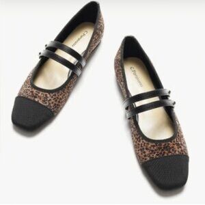 2 Tone Leopard Double Strap Mary Jane